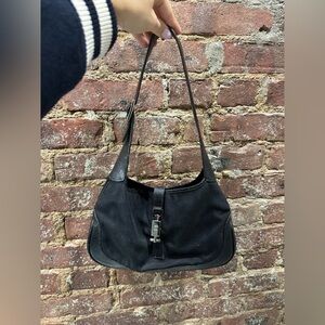 Gucci Jackie O vintage nylon and leather bag